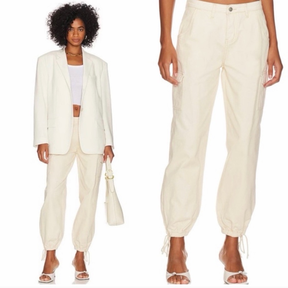Superdown Beige Cargo Pants